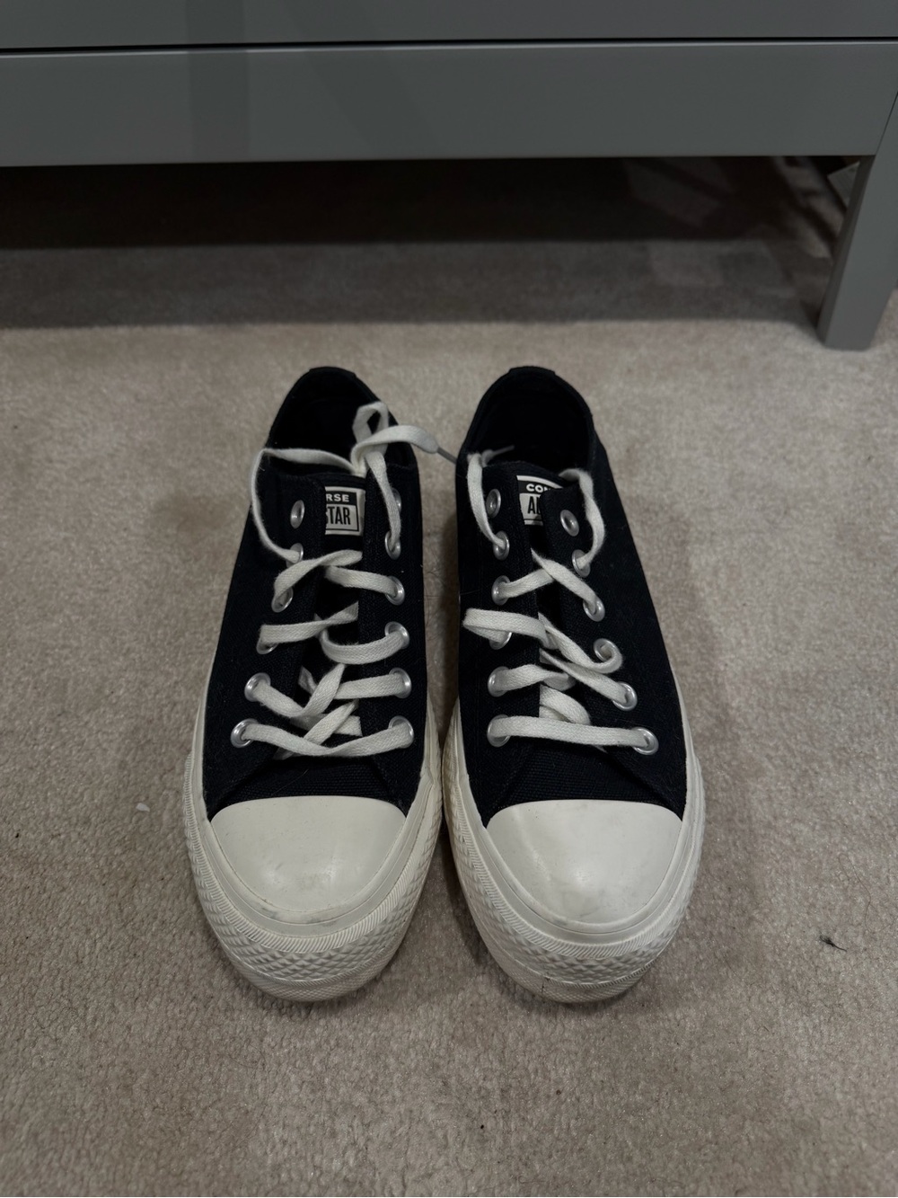 Converse Black Low-Top Sneakers with Red Cherry Embroidery - Picture 3 of 3